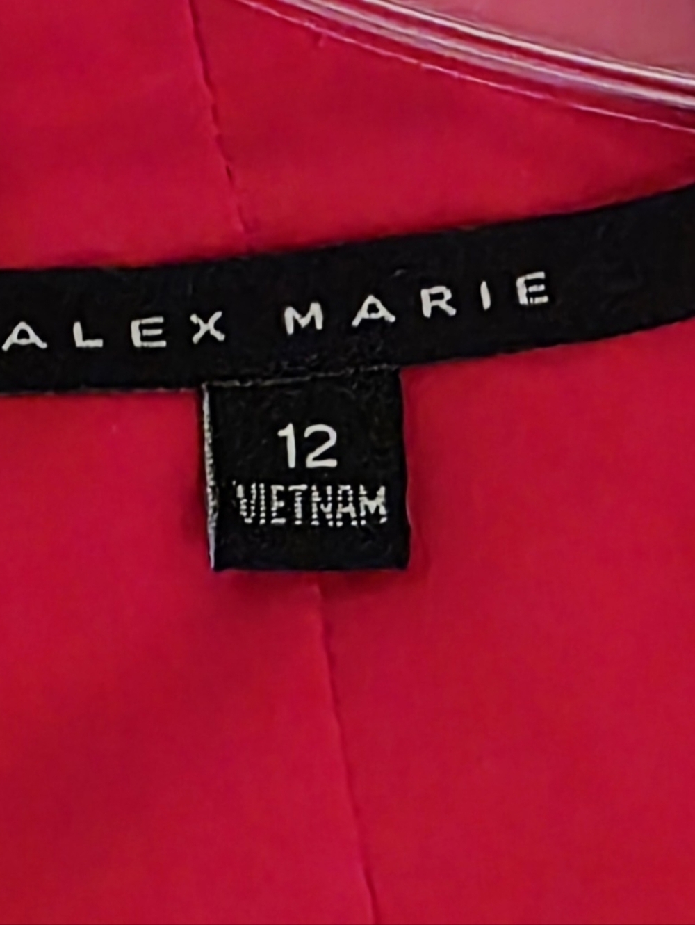 Alex Marie Red Pleated Wrap Rompet Dress - Picture 5 of 10